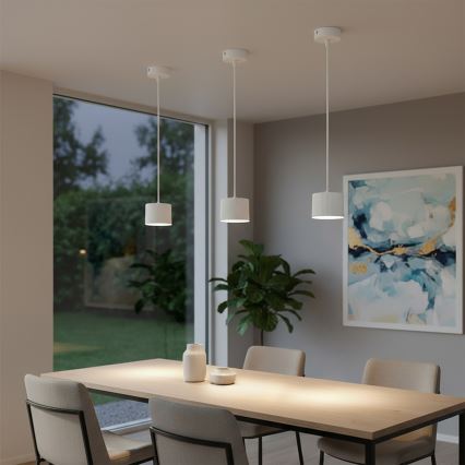 BRILAGI - LED Pakabinamas šviestuvas ant laido STRIPY 1xGX53/15W/230V pr. 82 mm balta