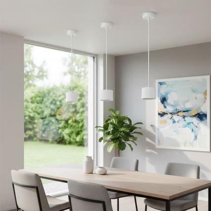 BRILAGI - LED Pakabinamas šviestuvas ant laido STRIPY 1xGX53/15W/230V pr. 82 mm balta