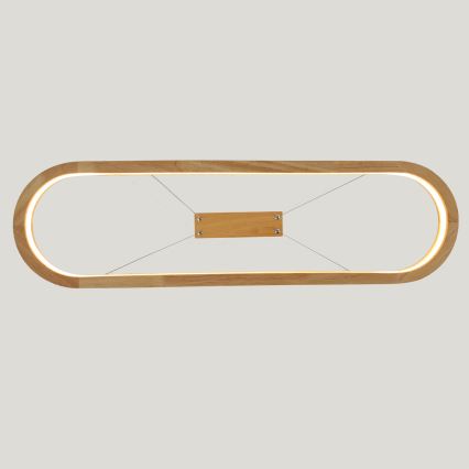 Brilagi - LED pakabinamas šviestuvas ant laido UMEA WOOD LED/30W/230V 70x20 cm medinis