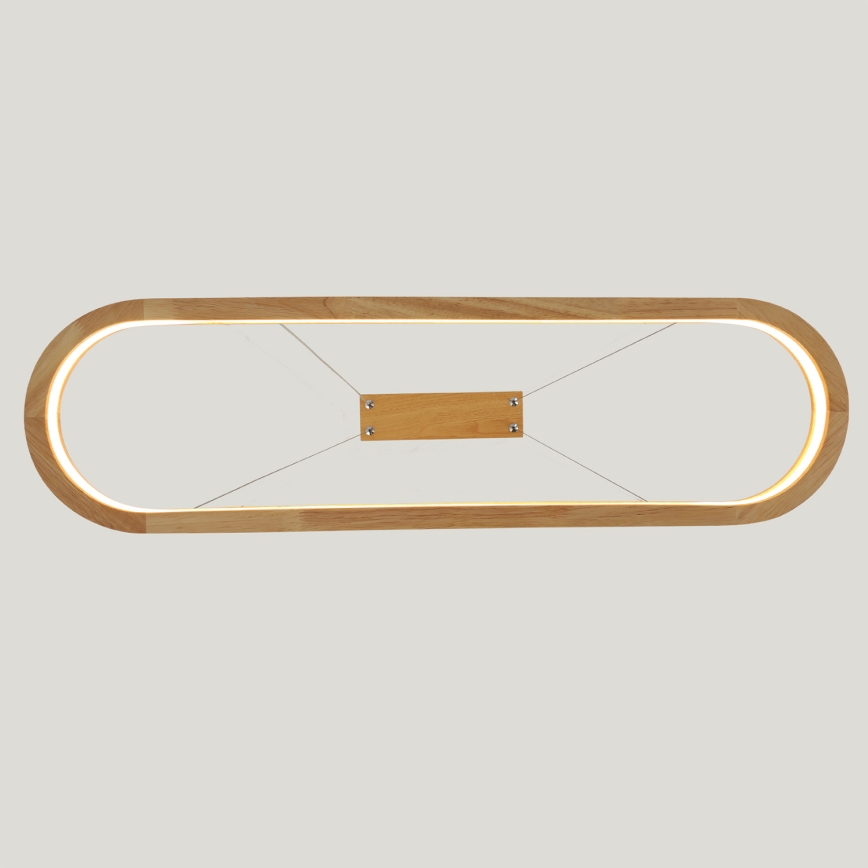 Brilagi - LED pakabinamas šviestuvas ant laido UMEA WOOD LED/30W/230V 70x20 cm medinis