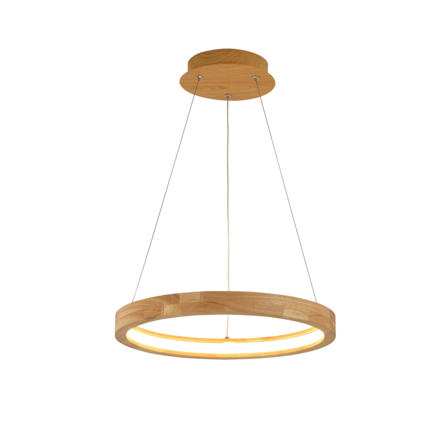 Brilagi - LED pakabinamas šviestuvas ant laido UMEA WOOD LED/30W/230V Ø 40 cm kaučiukmedis