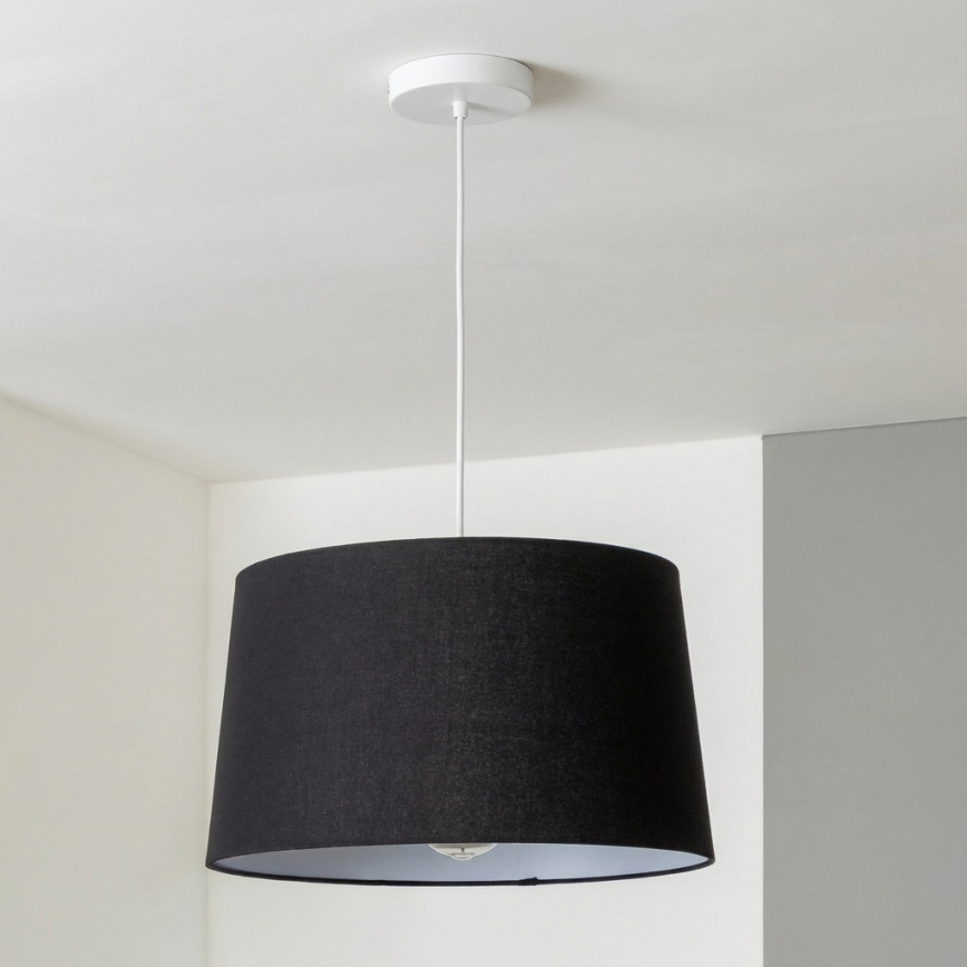 Brilagi - LED pakabinamas šviestuvas ant troselio CERIA 1xE27/40W/230V skersmuo 45 cm juodas