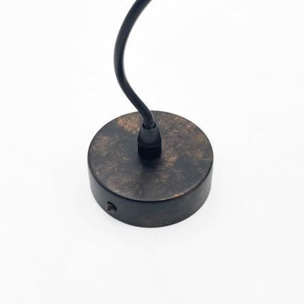 Brilagi - LED pakabinamas šviestuvas ant troselio RIDDY 1xE27/60W/230V varinis/patina