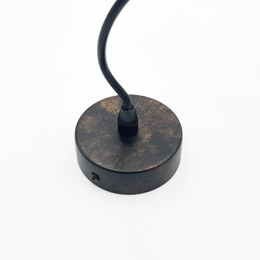 Brilagi - LED pakabinamas šviestuvas ant troselio RIDDY 1xE27/60W/230V varinis/patina