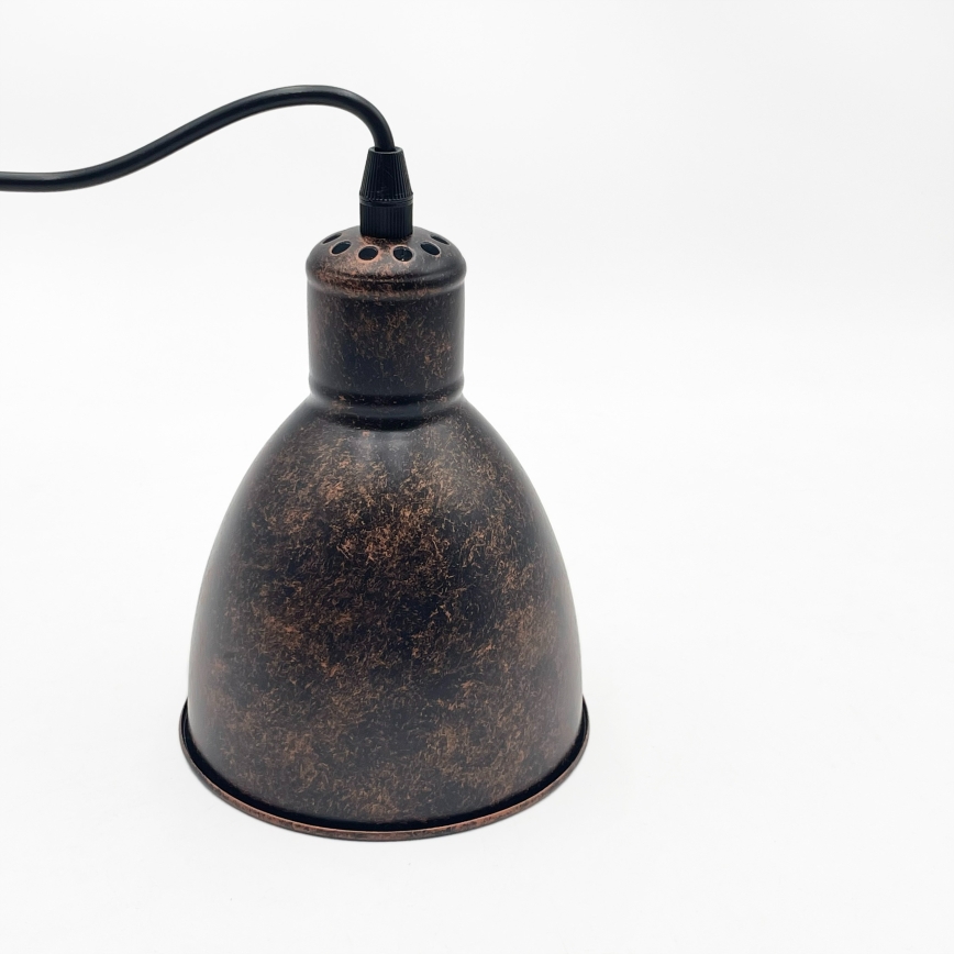 Brilagi - LED pakabinamas šviestuvas ant troselio RIDDY 1xE27/60W/230V varinis/patina