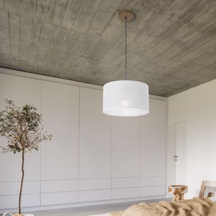 Brilagi - LED Pakabinamas šviestuvas ant laido ANTHONY 1xE27/60W/230V ąžuolas-riešutas/balta