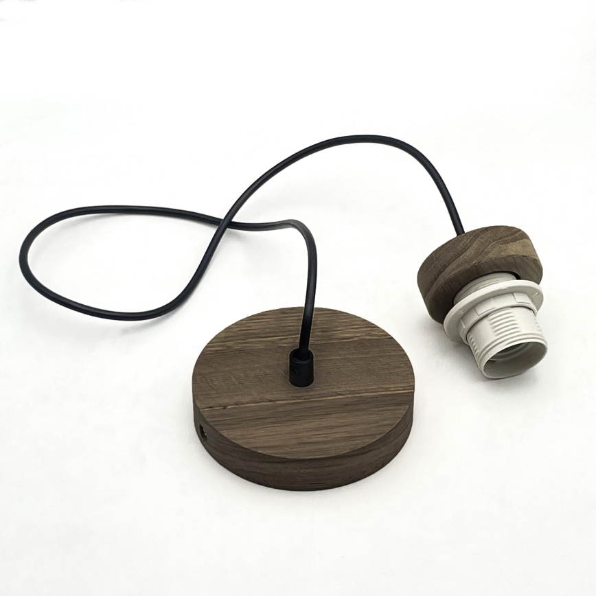 Brilagi - LED Pakabinamas šviestuvas ant laido ANTHONY 1xE27/60W/230V ąžuolas-riešutas/balta