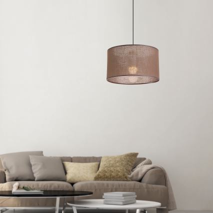 Brilagi - LED Pakabinamas šviestuvas ant laido ANTHONY 1xE27/60W/230V ąžuolo riešutas/ruda