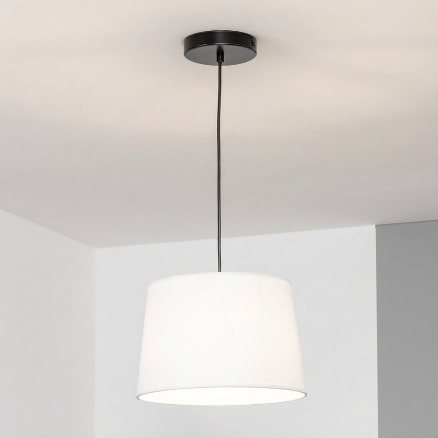 Brilagi - LED pakabinamas šviestuvas CERIA ant laido, 1xE27/40W/230V, Ø 30 cm, baltas