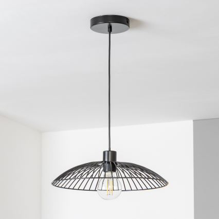 Brilagi - LED pakabinamas šviestuvas CERIA WIRE 1xE27/40W/230V Ø 38 cm juodas