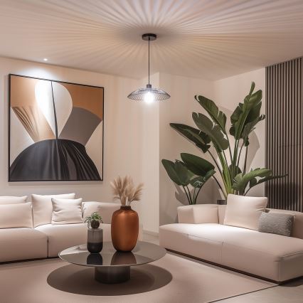 Brilagi - LED pakabinamas šviestuvas CERIA WIRE 1xE27/40W/230V Ø 38 cm juodas