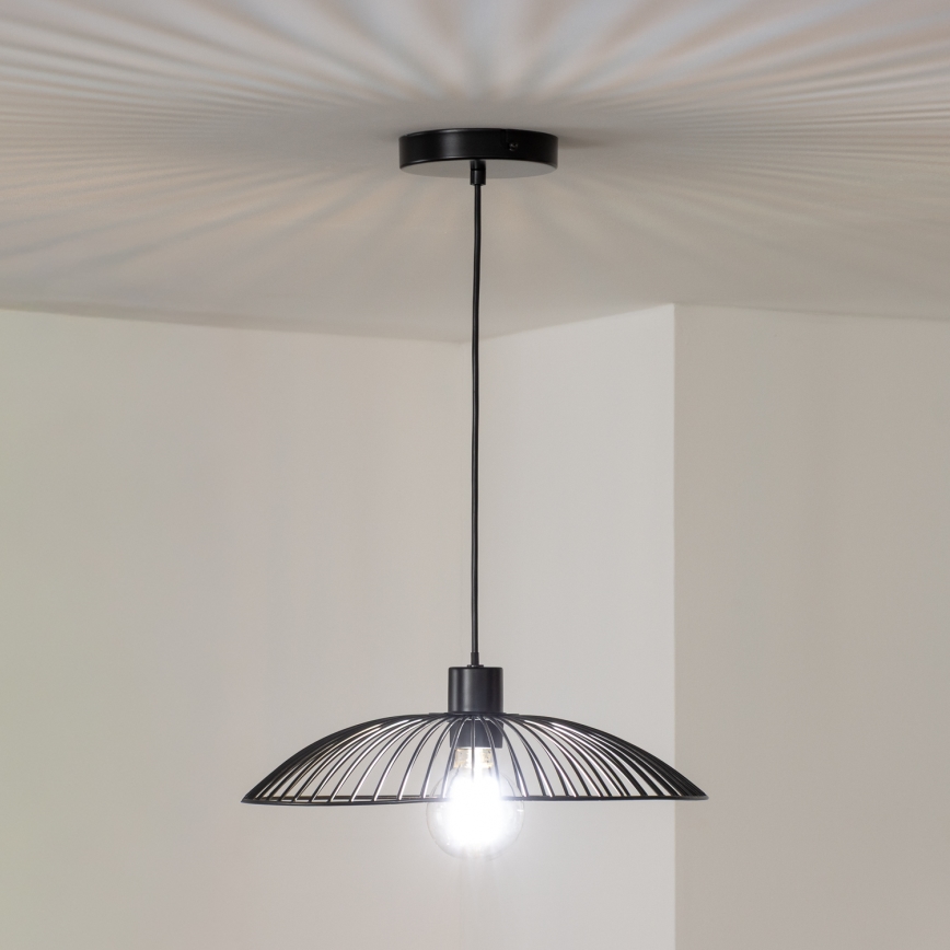 Brilagi - LED pakabinamas šviestuvas CERIA WIRE 1xE27/40W/230V Ø 38 cm juodas