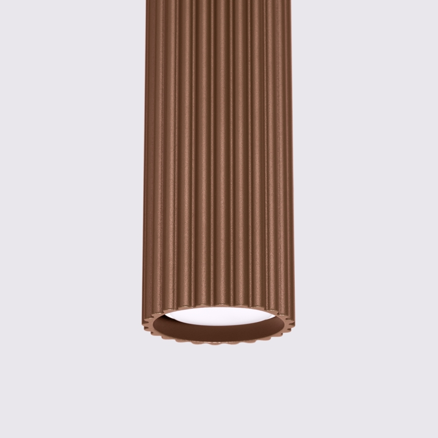 Brilagi - LED pakabinamas šviestuvas CRESTO su laidu, 1xGU10/10W/230V, rudas