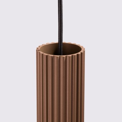 Brilagi - LED pakabinamas šviestuvas CRESTO su laidu, 1xGU10/10W/230V, rudas