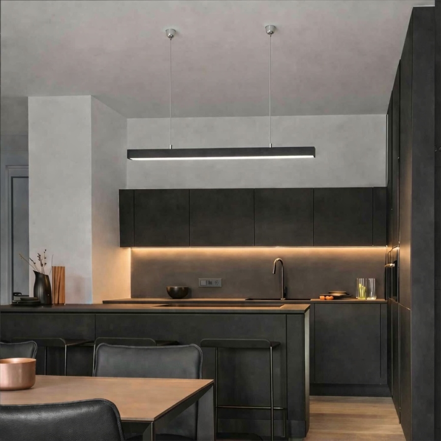 Brilagi - LED pakabinamas šviestuvas FULLDAY LED/20/30/40W/230V 2700/4000/6000K 120 cm juodas