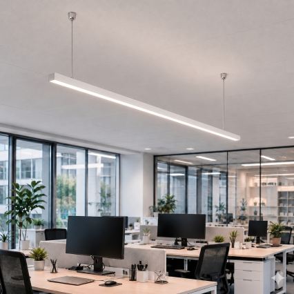 Brilagi - Pakabinamas LED šviestuvas FULLDAY LED/30/40/50W/230V 2700/4000/6000K 150 cm baltas