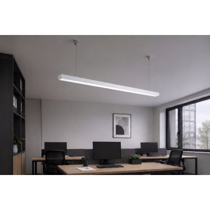 Brilagi - Pakabinamas LED šviestuvas FULLDAY LED/30/40/50W/230V 2700/4000/6000K 150 cm baltas
