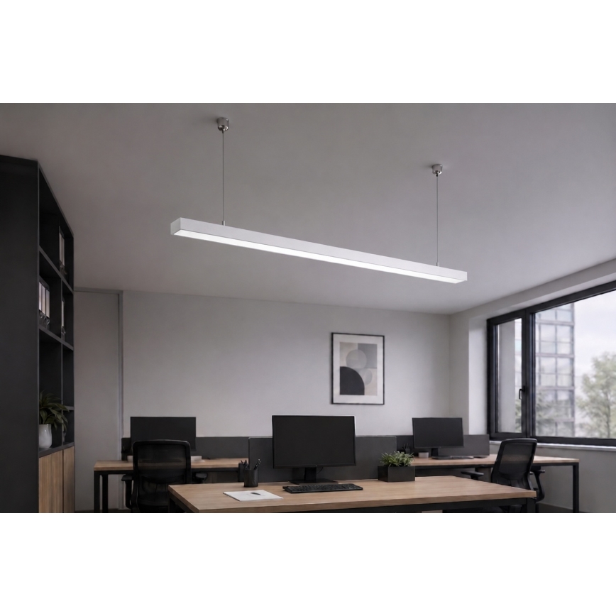 Brilagi - Pakabinamas LED šviestuvas FULLDAY LED/30/40/50W/230V 2700/4000/6000K 150 cm baltas