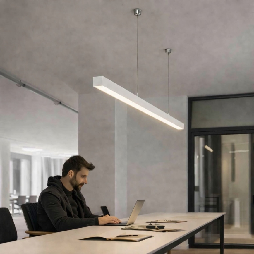 Brilagi - Pakabinamas LED šviestuvas FULLDAY LED/30/40/50W/230V 2700/4000/6000K 150 cm baltas