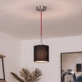 Brilagi - LED pakabinamas šviestuvas NUBILA ant laido 1xE27/60W/230V skersmuo 14 cm raudona/juoda