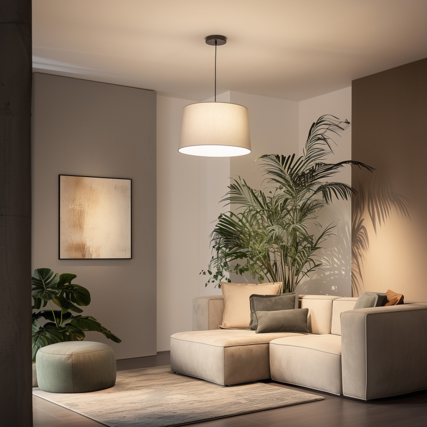 Brilagi - LED pakabinamas šviestuvas su laidu CERIA 1xE27/40W/230V skers. 45 cm pilka