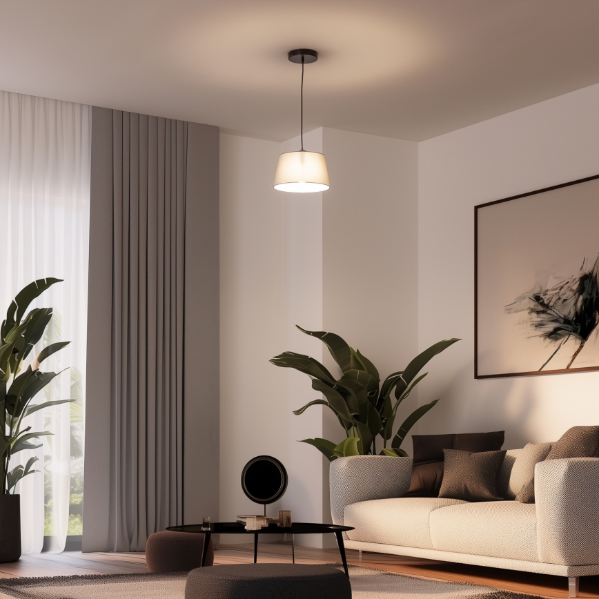 Brilagi - LED pakabinamas šviestuvas su laidu CERIA 1xE27/40W/230V Ø 25 cm pilka