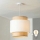 Brilagi - LED pakabinamas šviestuvas su laidu CERIA 1xE27/40W/230V Ø 40 cm smėlio/balta