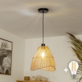 Brilagi - LED pakabinamas šviestuvas su laidu CERIA BOHO 1xE27/40W/230V skersmuo 30 cm rudas