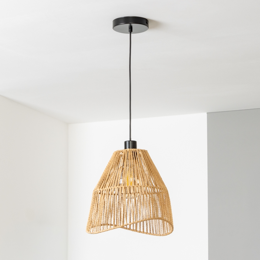 Brilagi - LED pakabinamas šviestuvas su laidu CERIA BOHO 1xE27/40W/230V skersmuo 30 cm rudas