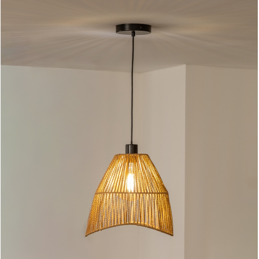 Brilagi - LED pakabinamas šviestuvas su laidu CERIA BOHO 1xE27/40W/230V skersmuo 30 cm rudas