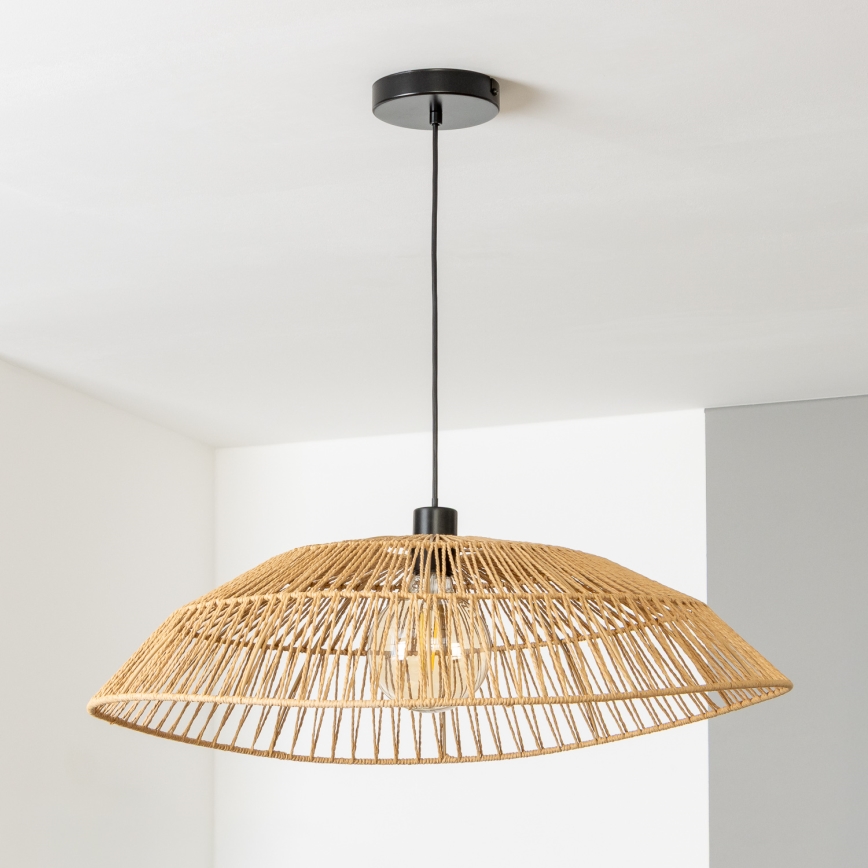 Brilagi - LED pakabinamas šviestuvas su laidu CERIA BOHO 1xE27/40W/230V Ø 70 cm rudas