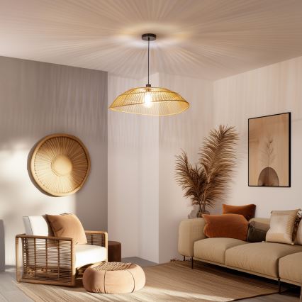 Brilagi - LED pakabinamas šviestuvas su laidu CERIA BOHO 1xE27/40W/230V Ø 70 cm rudas