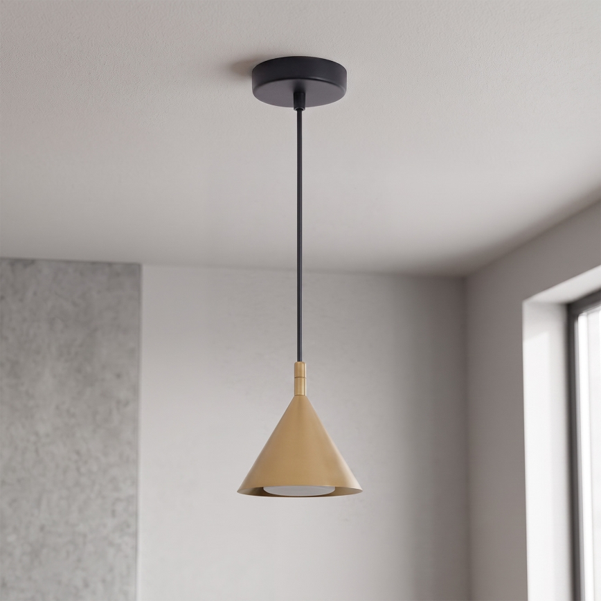 BRILAGI - LED Pakabinamas šviestuvas su laidu CONE SINGLE 1xGX53/15W/230V auksinis