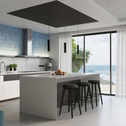 Brilagi - LED pakabinamas šviestuvas su laidu CRESTO 1xGU10/10W/230V juodas