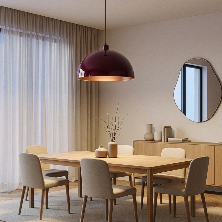 BRILAGI - LED pakabinamas šviestuvas su laidu METALO 1xE27/40W/230V skersmuo 40 cm bordo/varinis