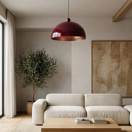 BRILAGI - LED pakabinamas šviestuvas su laidu METALO 1xE27/40W/230V skersmuo 40 cm bordo/varinis
