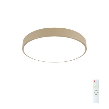Brilagi - LED reguliuojamas lubinis šviestuvas POOL LED/48W/230V 3000-6000K skersmuo 40 cm smėlio spalvos + nuotolinis valdymas