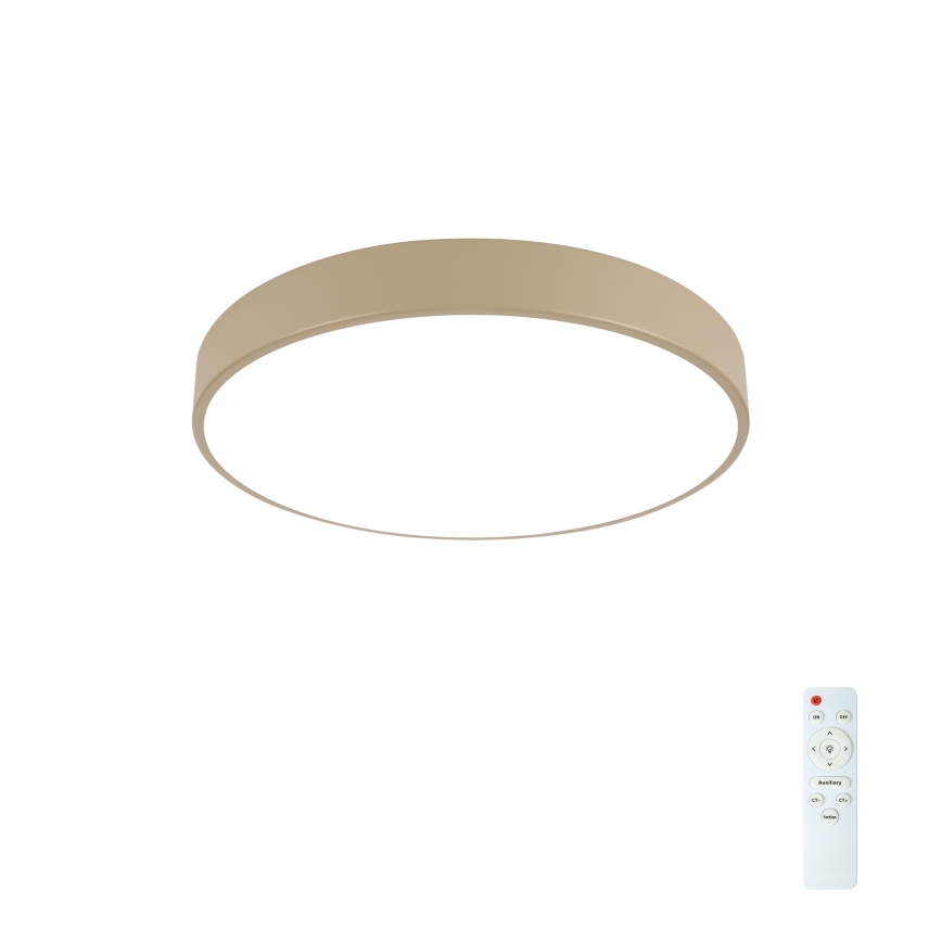 Brilagi - LED reguliuojamas lubinis šviestuvas POOL LED/48W/230V 3000-6000K skersmuo 40 cm smėlio spalvos + nuotolinis valdymas