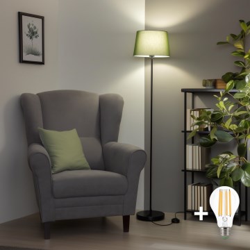 Brilagi - LED pastatoma lempa CERIA 1xE27/40W/230V skersmuo 30 cm žalia/juoda