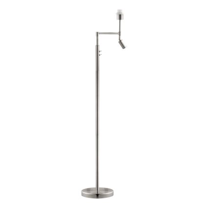 BRILAGI - LED Pastatoma lempa CERIA 1xE27/60W/230V + LED/2,1W matinis chromas/bambukas