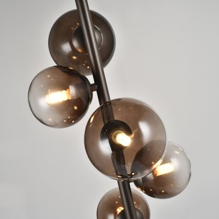 Brilagi - LED pastatomas šviestuvas MILLA 7xG9/3W/230V ruda/dūminė ruda