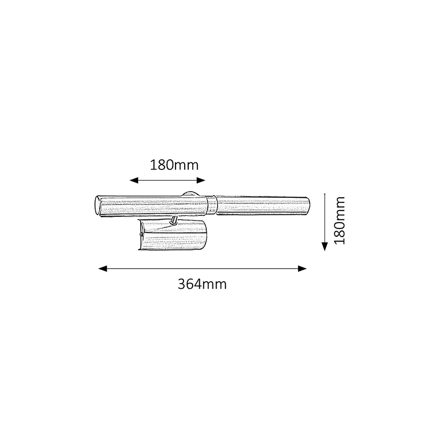 Brilagi - LED paveiklo šviestuvas DANAE 2xE14/4W/230V 3000K juoda