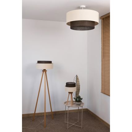 Brilagi - LED paviršinė liustra BOHO STYLE 3xE27/15W/230V, skersmuo 60 cm, kreminė/ruda