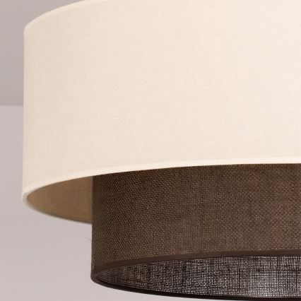 Brilagi - LED paviršinė liustra BOHO STYLE 3xE27/15W/230V, skersmuo 60 cm, kreminė/ruda