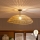 Brilagi - LED paviršinė liustra CERIA BOHO 1xE27/60W/230V skersmuo 70 cm juoda/ruda