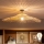 Brilagi - LED paviršinė liustra CERIA BOHO 1xE27/60W/230V Ø 100 cm juoda/smėlio spalvos