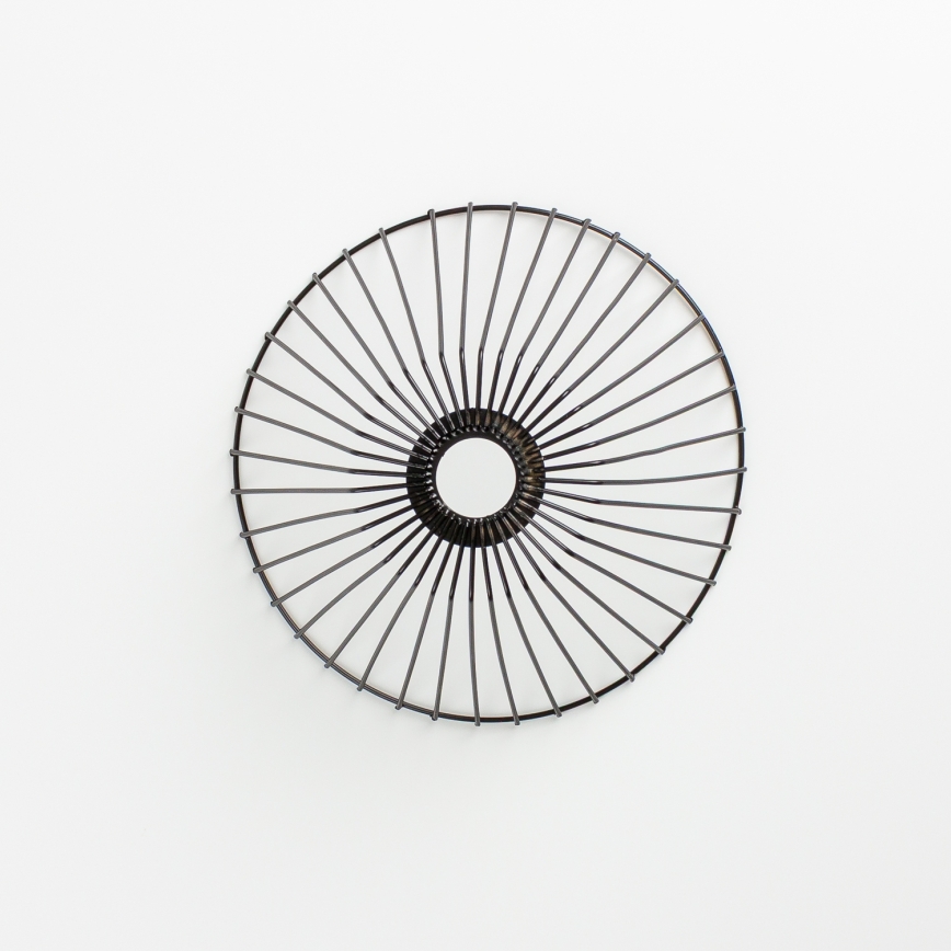 Brilagi - LED paviršinė liustra CERIA WIRE 1xE27/40W/230V skersmuo 30 cm juoda/ąžuolas