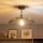 Brilagi - LED paviršinė liustra CERIA WIRE 1xE27/60W/230V skersmuo 38 cm juoda