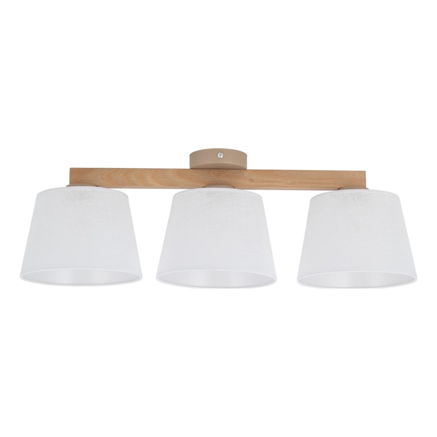 BRILAGI - LED paviršinė liustra LATTE SABIA 3xE27/15W/230V pušis/balta