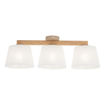 BRILAGI - LED paviršinė liustra LATTE SABIA 3xE27/15W/230V pušis/balta